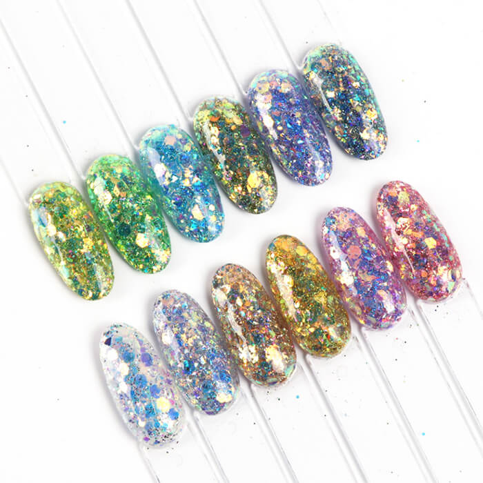 UnicornSpree™️ 12-Color Nail Glitter Sequins