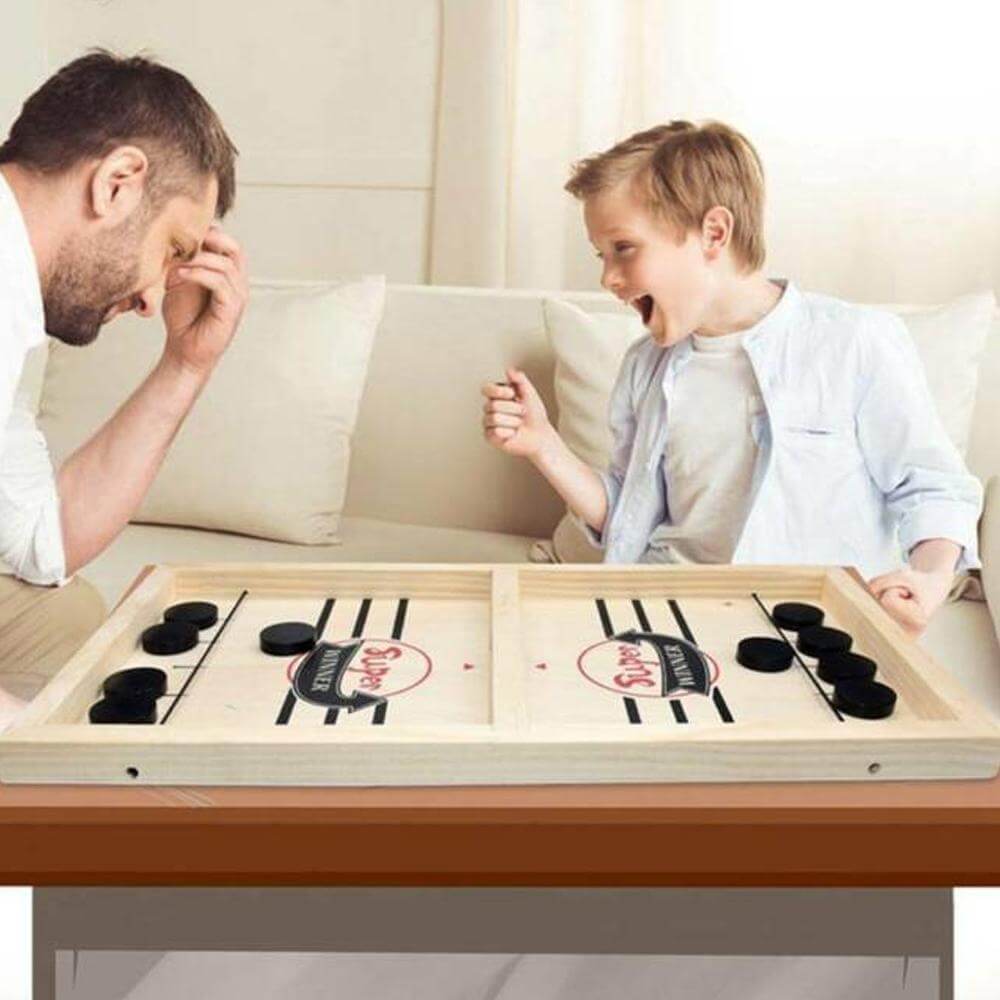 Funny Family Wooden Hockey Game